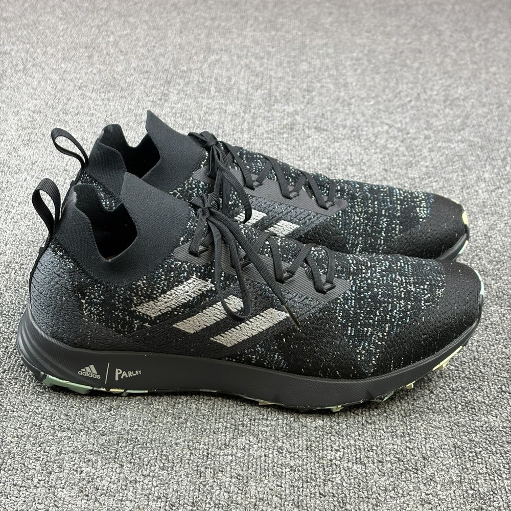 Adidas Parley x Terrex Two Parley Knit Black Grey Sneakers Mens Sz 14 Gorp